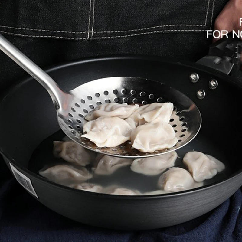 Нержавеющая сталь шумовка ковш сито ложка дуршлаг сетка фритюрница масло для