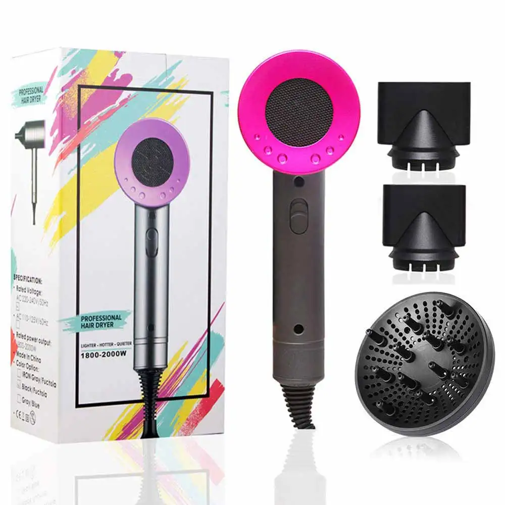 

Folding Hair Dryer Negative Lonic Hammer Blower Electric Professional Hot &Cold Wind Hairdryer Temperature Hair Care Blowdryer