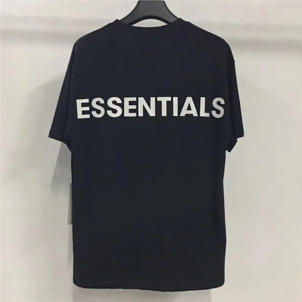 

Streetwear Oversized 3M Reflective FOG Essentials T shirts Men Women Tee Hiphop Kanye West FOG T-Shirts tshirt