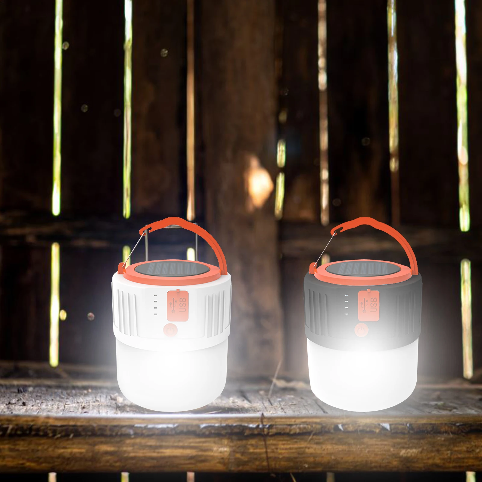 

Multifunctional outdoor emergency light, 24 LED bulbs, built-in 2400mAh rechargeable battery, emergency flashlight with 5 modes