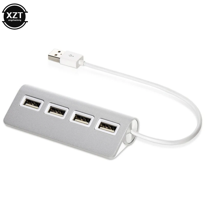 1 шт. высокоскоростной usb-хаб 4 порта USB 2 0 порт кабель OTG Алюминиевый сплиттер Для