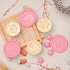 Печать для воска для шоколада и сладкого свежести, ветер, десерт, Свадебное приглашение, бронзовая медаль, Студенческая ручная учетная запись сделай сам, печать для огонь и краски