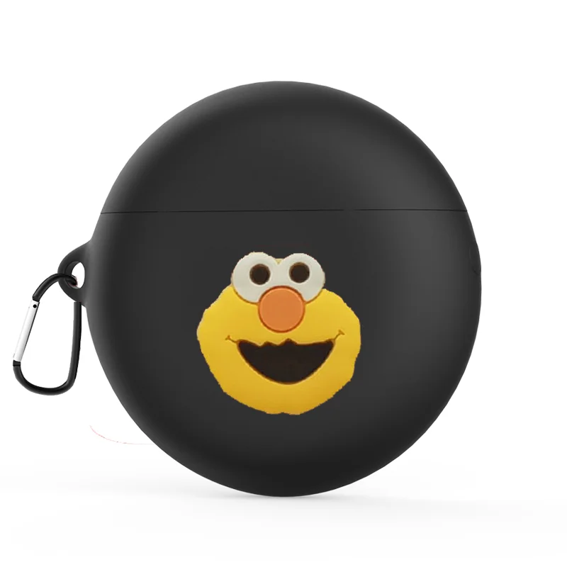 AKBNSTED милый мультфильм шаблон силиконовый защитный чехол для huawei Freebuds 3 беспроводной Bluetooth наушники Замена чехол - Цвет: Black 14