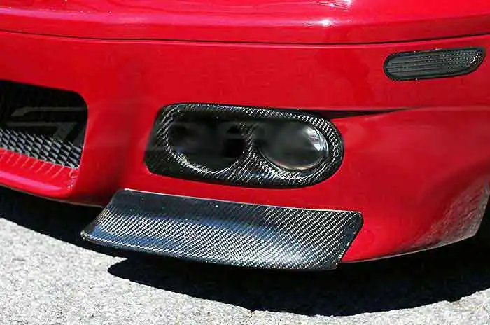 3K Real Carbon Fiber Fog-Light Cover Air Duct 1 PAIR for BMW E46 M3 Coupe &amp Convertible 01-07 B208 | Автомобили и мотоциклы