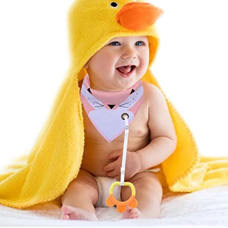 Детские нагрудники треугольные хлопковые Мультяшные детские для кормления