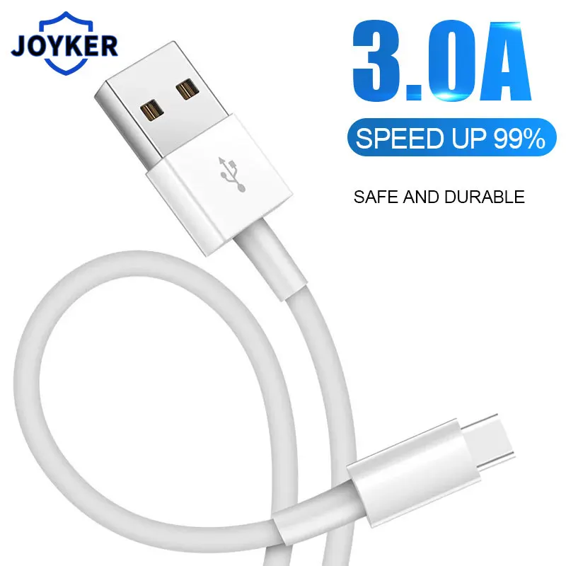 JOYKEY Micro USB кабель 3A нейлон Быстрая зарядка 3 м для передачи данных Хуа Вэй Samsung Xiaomi