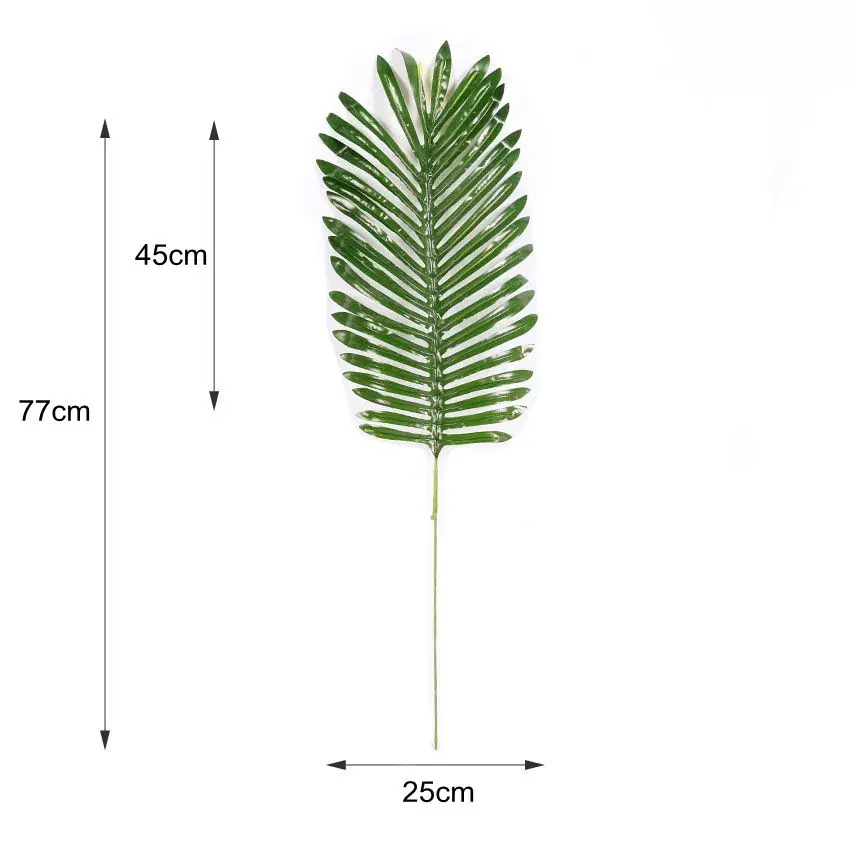 Цельные пластиковые искусственные растения monstera, тропические листья пальмы, украшения для дома и сада, аксессуары для фотосъемки - Цвет: LY Da San Wei Kui
