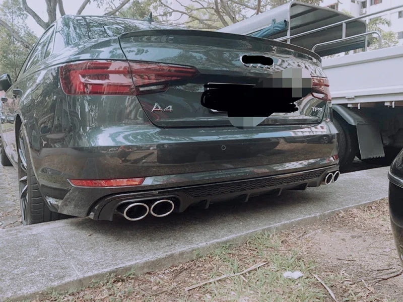 

Подходит для Audi A4l с выпуском отработанных газов 18 17, 19, модернизированная модель B9 с четырьмя выпуклыми губами и хвостом, модифицированная м...