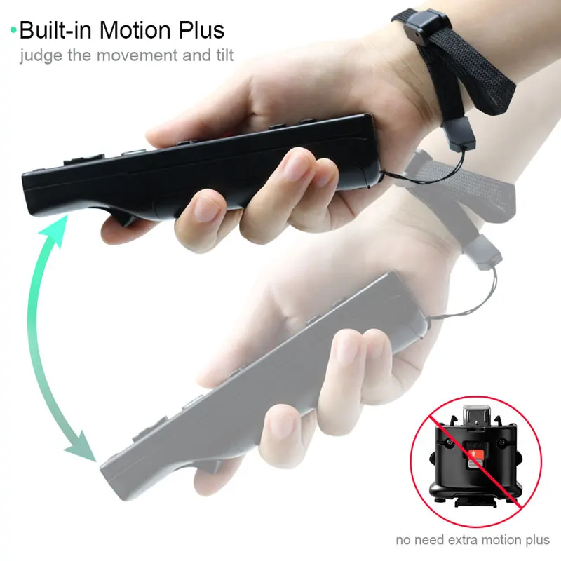 Встроенный беспроводной пульт дистанционного управления Motion Plus для Nintendo wii Nunchuck для Nintendo wii Пульт дистанционного управления джойстиком Joypad