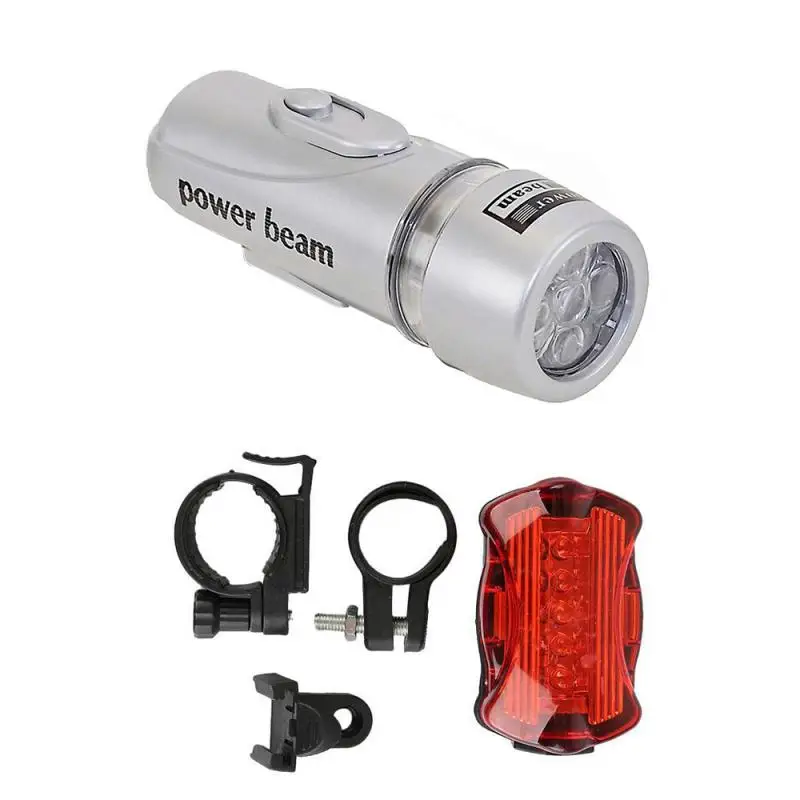 Серебряный 2 режима светодиодная передняя фара для велосипеда светильник 7 Режим