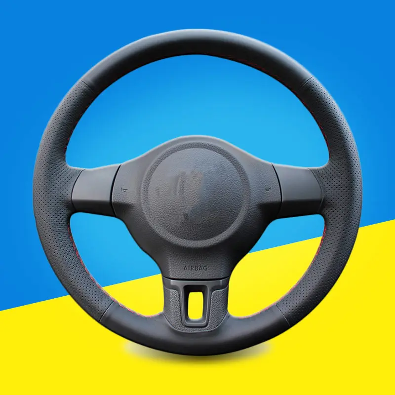 Оплетка на руль автомобиля для Volkswagen VW Golf 6 Mk6 Polo MK5 2010 2013Q без оригинальных кожаных