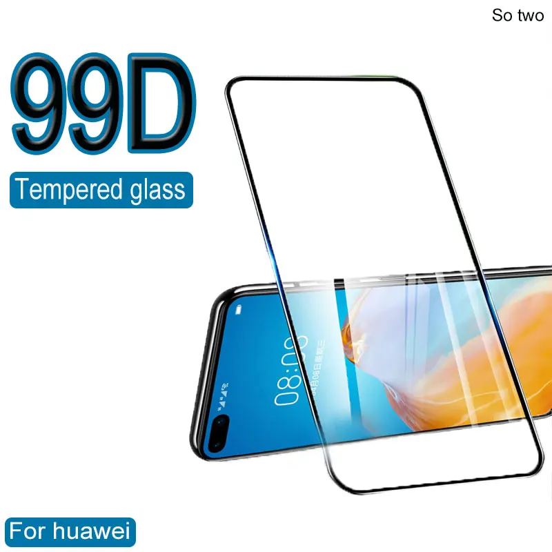 Закаленное стекло 99D для Huawei P30 P40 P20 P10 Lite P Smart 2019 защитная пленка mate 20 30 lite honor 10 |