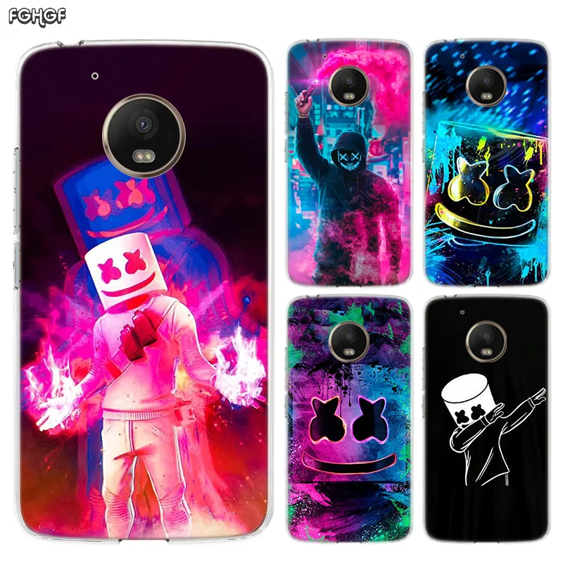 DJ Marshmello силиконовый чехол для Motorola MOTO G7 power G5 G5S G6 E4 E5 E6 Plus G4 Play| |