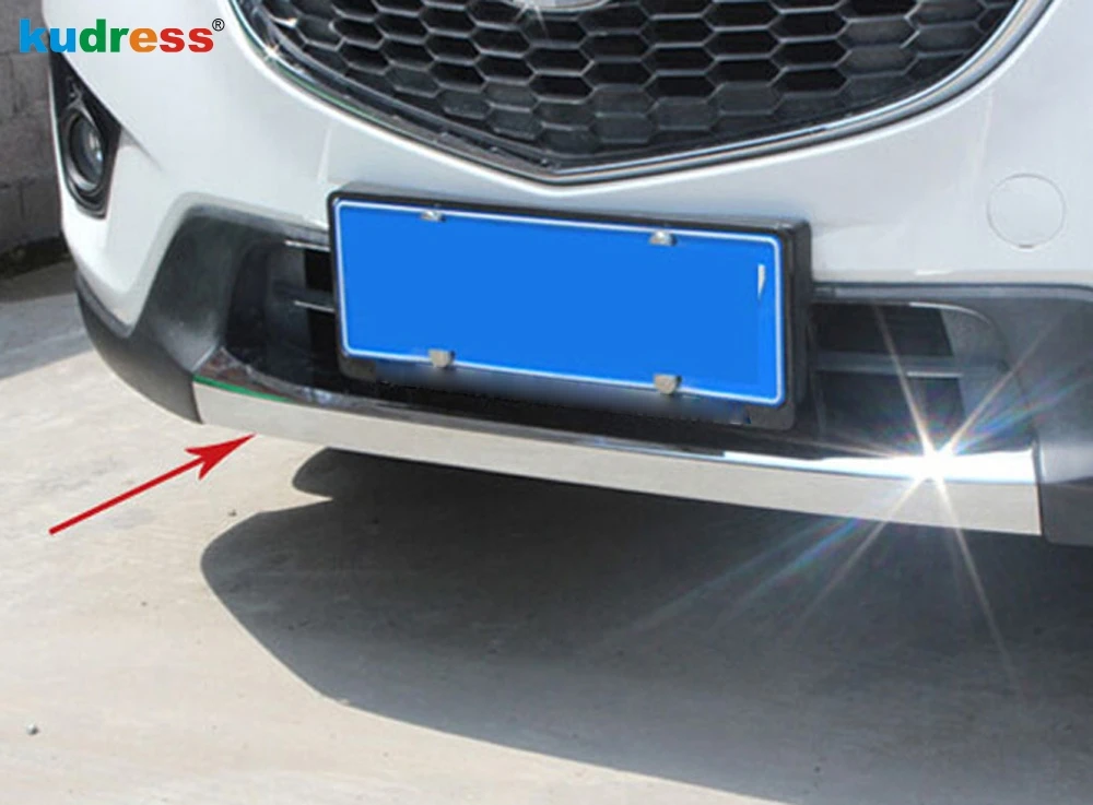 Накладка на передний бампер для Mazda CX 5 CX5 2012 2013 ABS Хромированная защитная лента
