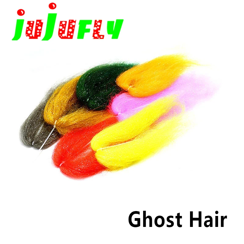 

highly recommend fly tying translucent ghost hair fiber 8" long soft&mobile long streamer hair fly tying materials