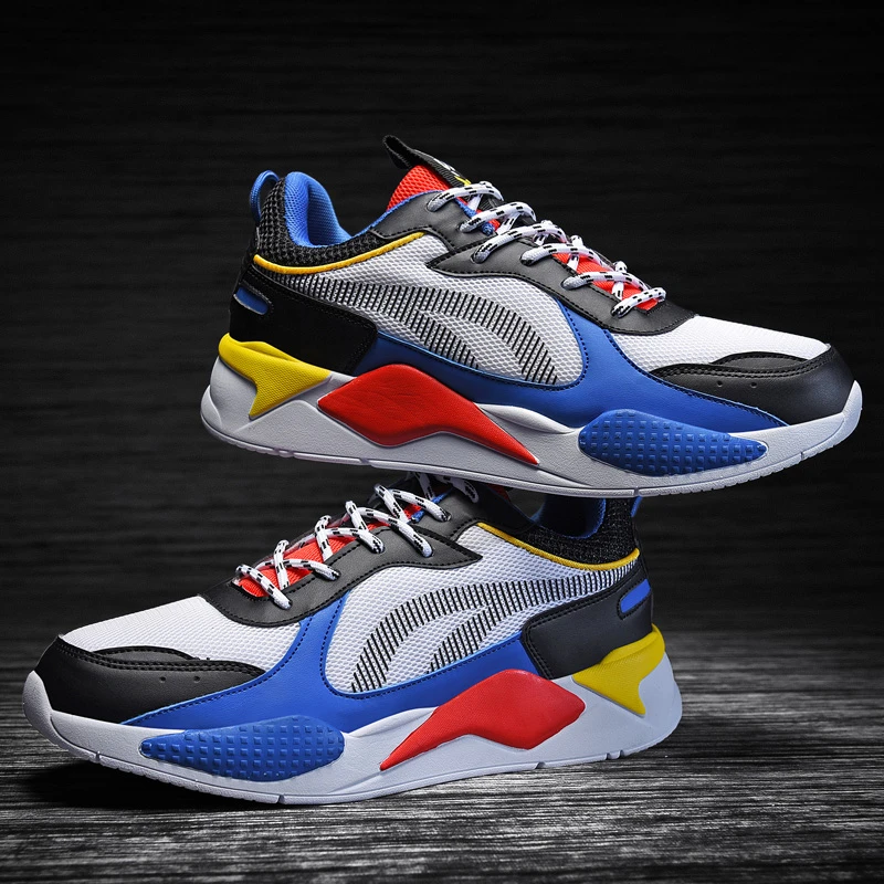 

Men Sneakers Lover Thick Sole Platform Vulcanize Man Mixed Color Dad Shoes Trainers Loafers Big Size 36-46