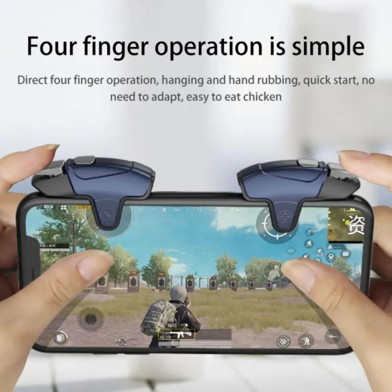 Gamepad PUBG Mobile Game Controller Trigger Aiming And Shooting Button L1R1 Joystick For IPhone Android Phones AK02 | Электроника