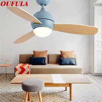 fairy modern ceiling fan lights with wooden fan blade remote control decorative for home living room bedroom restaurant