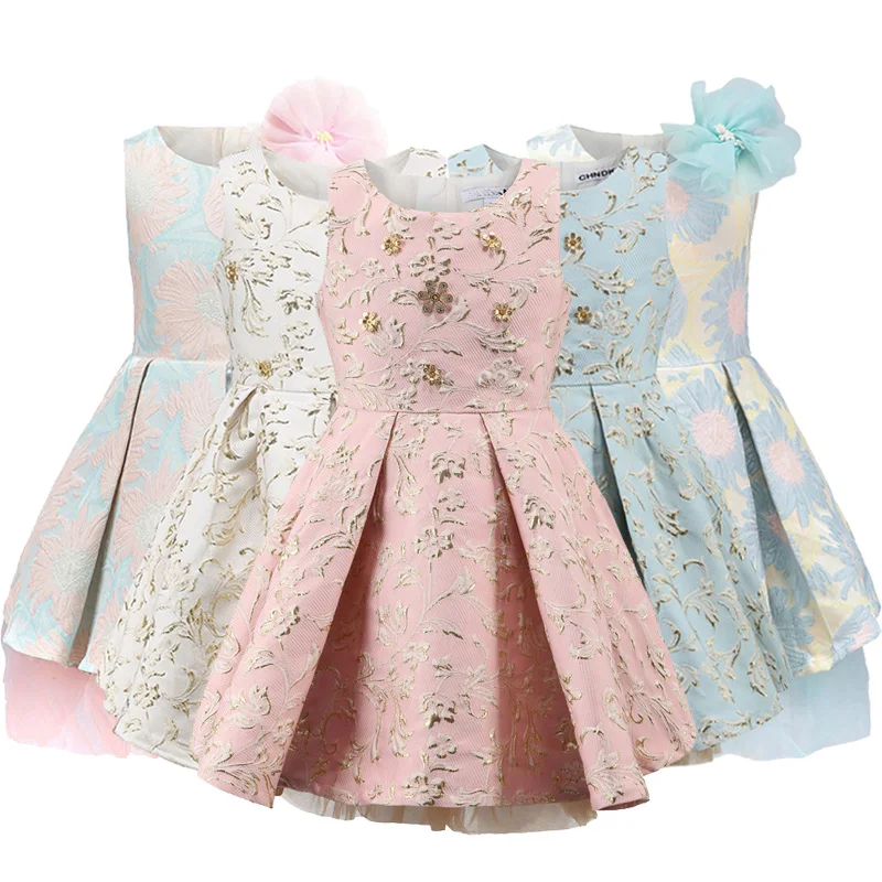 Childdkivy Girls Princess Dress Kids Dresses for Children Evening Party Flower Girl Clothing 3-10Y Vestidos | Детская одежда и