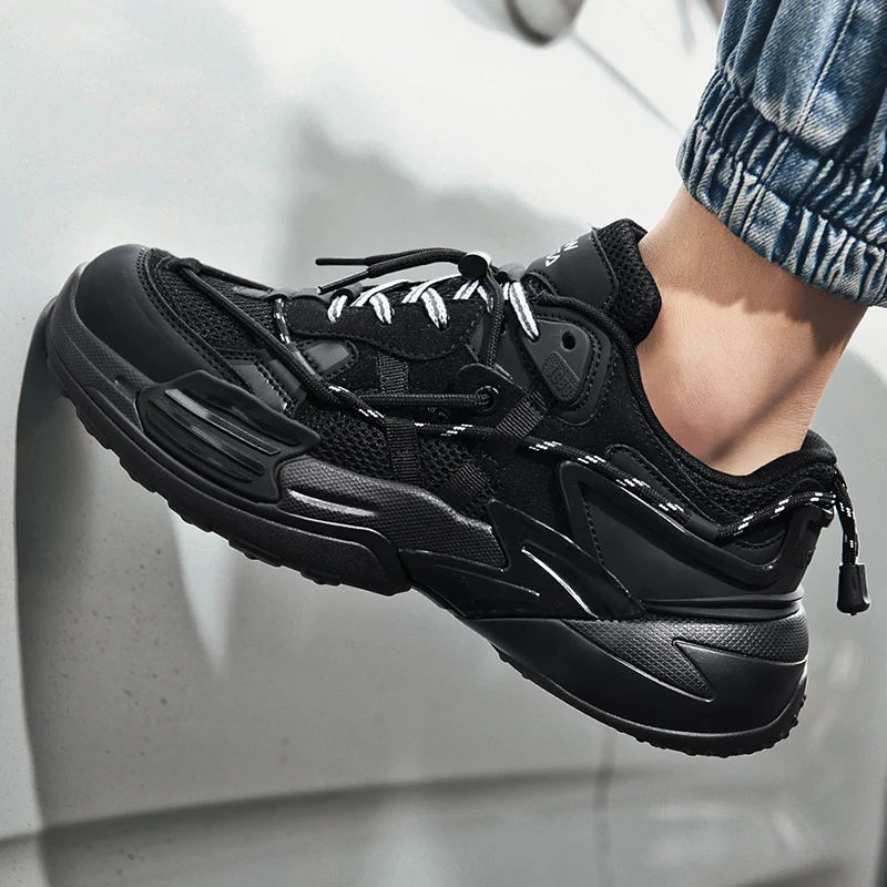 

Casual Shoes Lovers Breathable Mesh Thick Soled Sports Shoes Men Shock Absorption Antiskid Women Walking Shoes