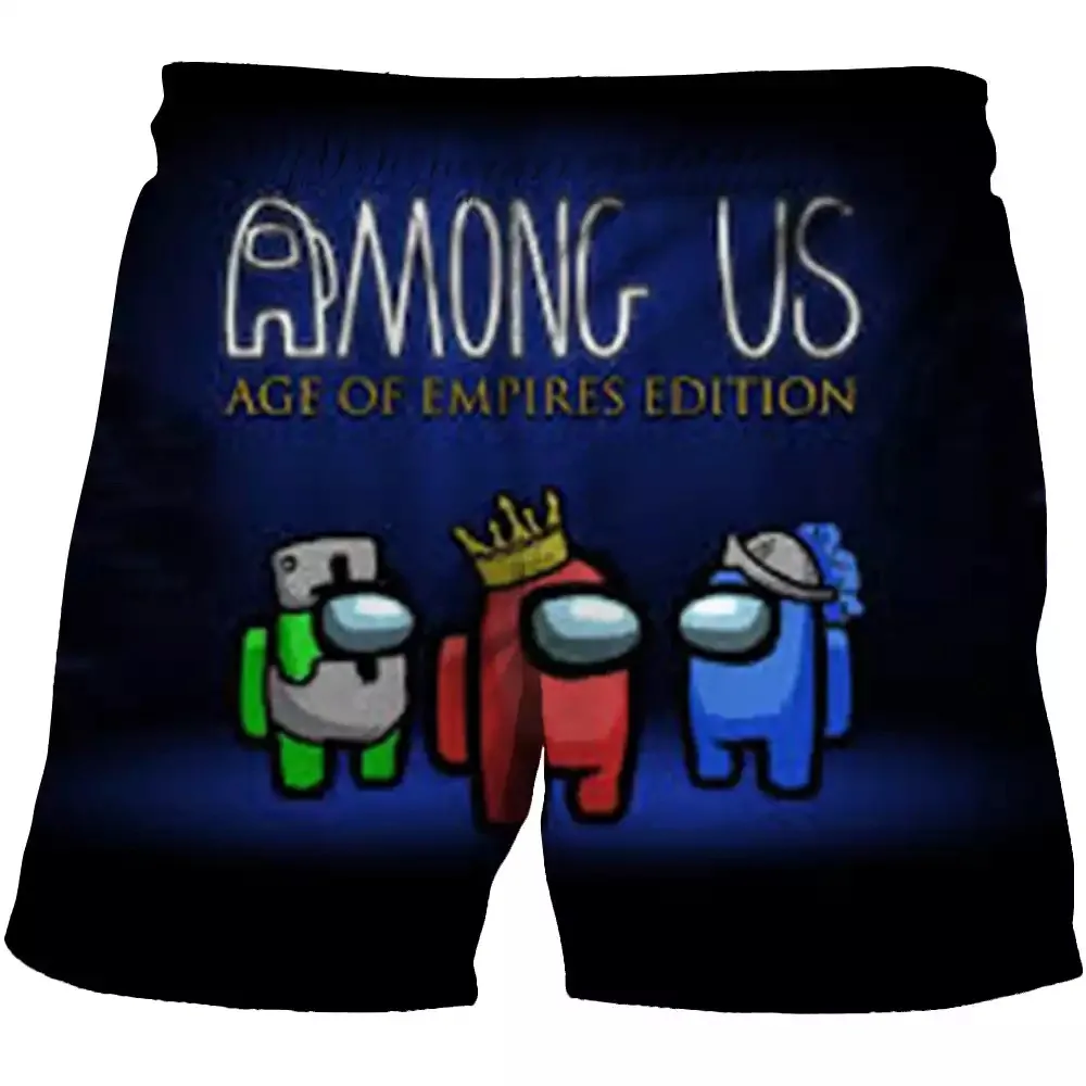 

Children Summer Shorts Elastic Waist Shorts Boys Girls Fashion Impostor Sports Pants Toddler Popular Games Kids Beach Clothing