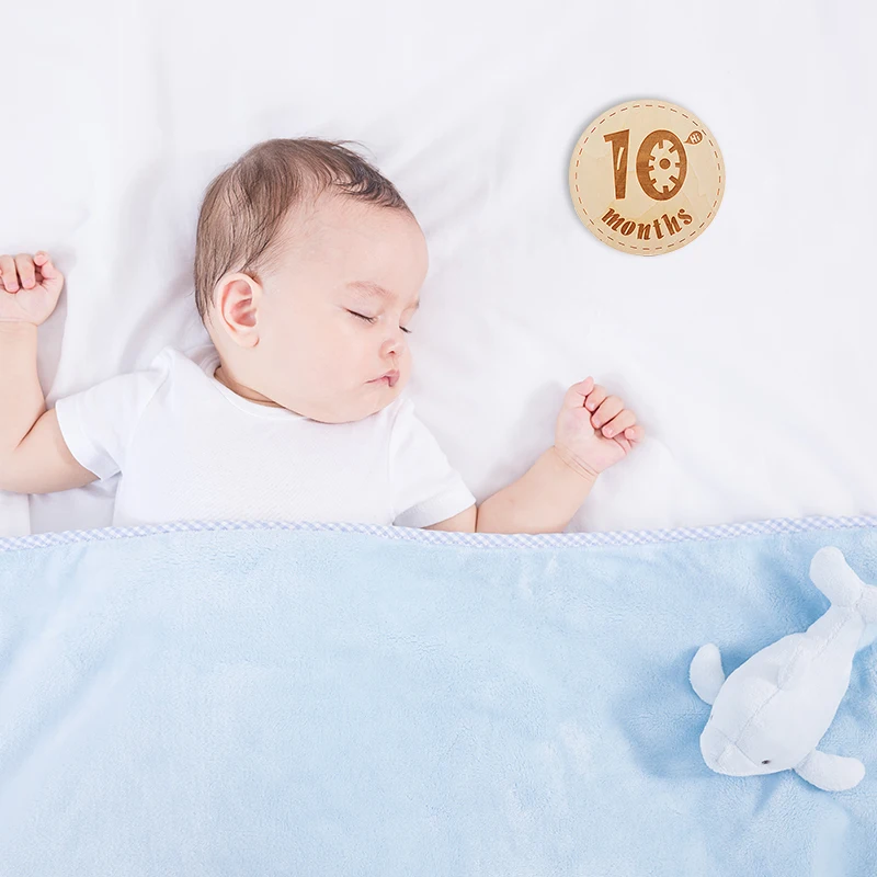 

1 setBaby Milestone Block Baby Monthly Newborn Commemorative Card Newborn Birth Month Birthday Baby Kids Photography Props Toy