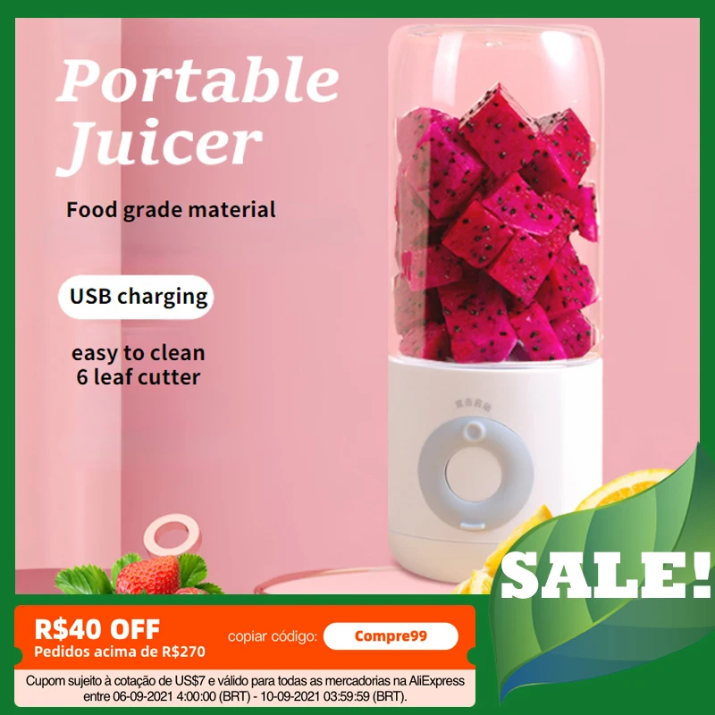 

Portable Juicer Wireless Mini Small Juicing Squeeze Cup Baby Food Maker Home USB Charging Electric Blender Juicer