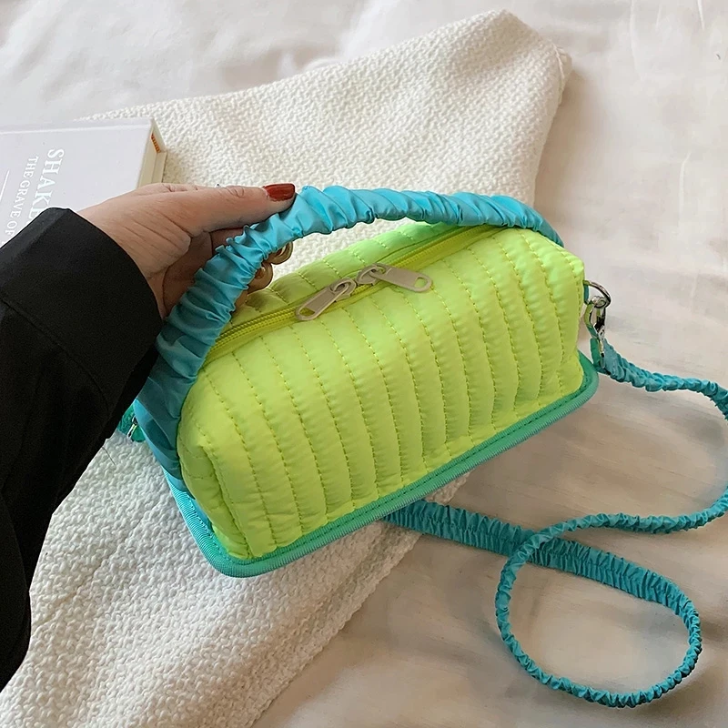 

Soft Crossbody Messenger Bags Short Handle For Women 2021 Fold Small Trends Designer Lady Branded Shoulder Purses Handbags