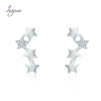 925 sterling silver ear stud earrings star zircon earrings fashion korean earrings fine gift ear jewelry for women wholesale