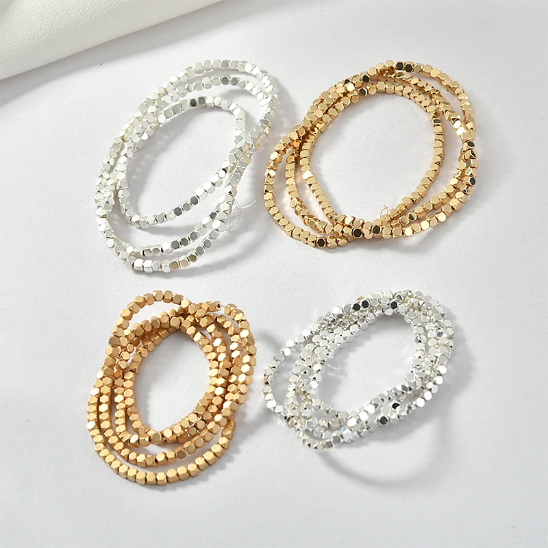 

Квадратный маленький уголок 2*2 мм ручной работы из бисера браслет ожерелье серьги аксессуары 2 шт