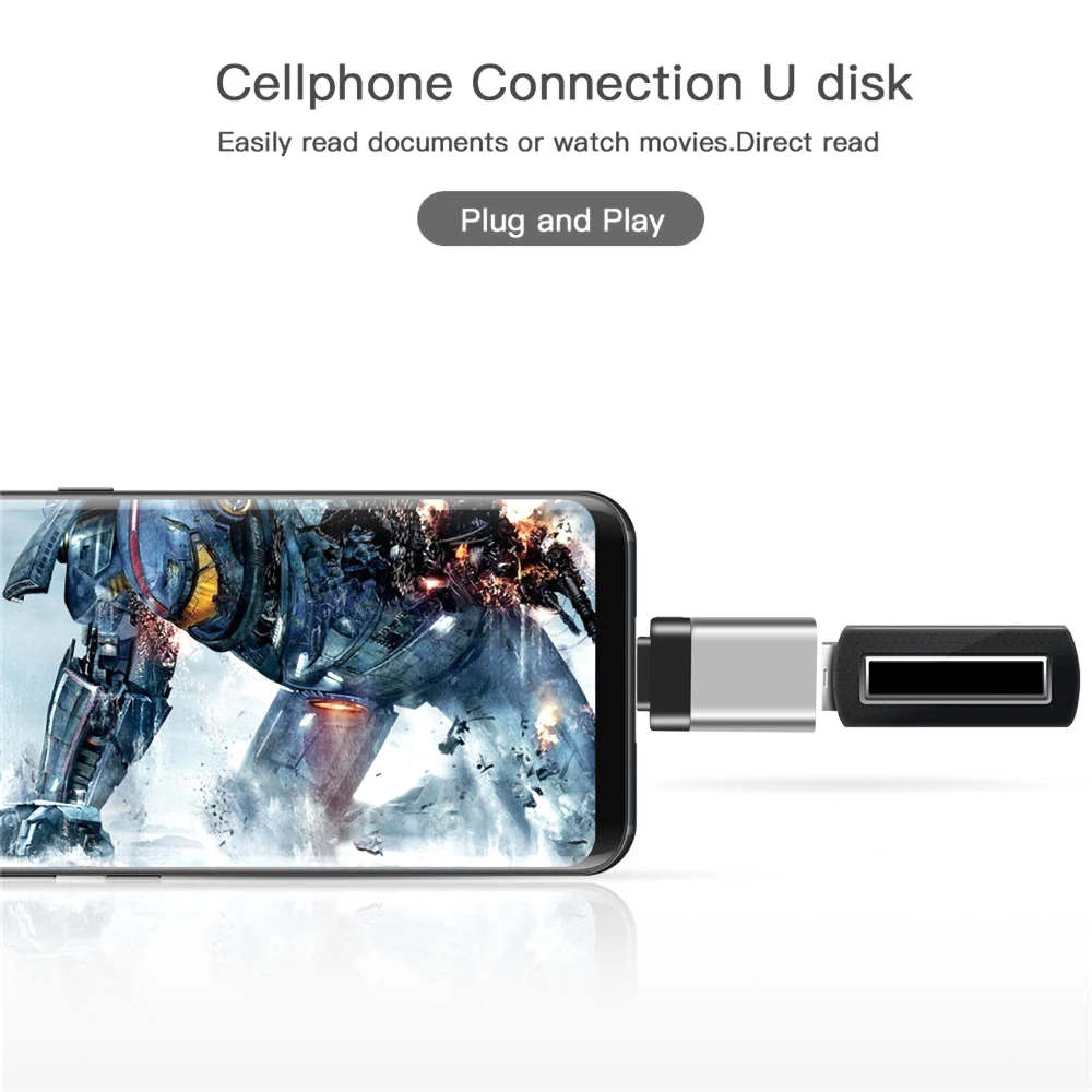 USB адаптер с Type C на 3 0 конвертер брелоком универсальный кабель для зарядки и