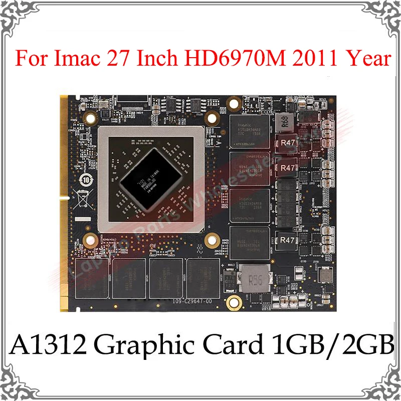 Оригинальная видеокарта HD6970M HD6970 1G 2G A1312 216 0811000 Для iMac 27 &quotA1312 HD 6970M 1 Гб 2 Mid 2011