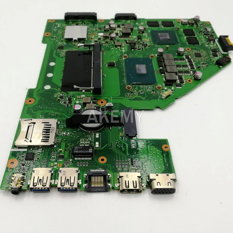 

Akemy X550VX Laptop motherboard For Asus X550VX X550V original mainboard GTX950M GPU I7-6700HQ i5-6300HQ 4GB/8GB
