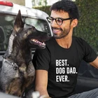Новинка, забавная Мужская футболка с рисунком лучшей собаки, папы, смешная футболка с изображением животных, подарок для влюбленных