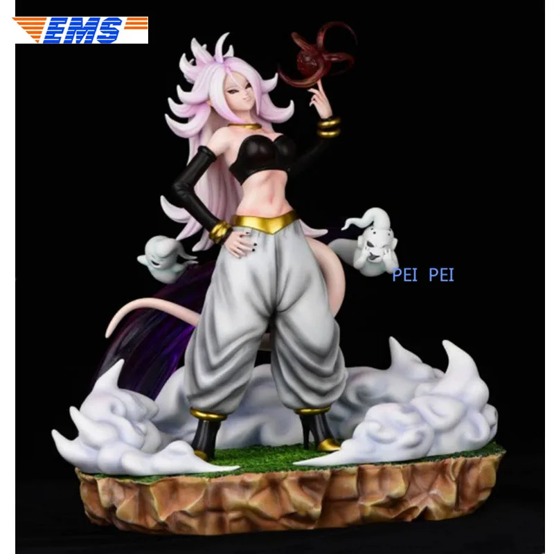 Белый Аниме статуя Dragon Ball Android 21 GK полноразмерный портрет 28 см резиновая фигурка героя Коллекционная модель игрушечная коробка Q999 - Цвет: Белый