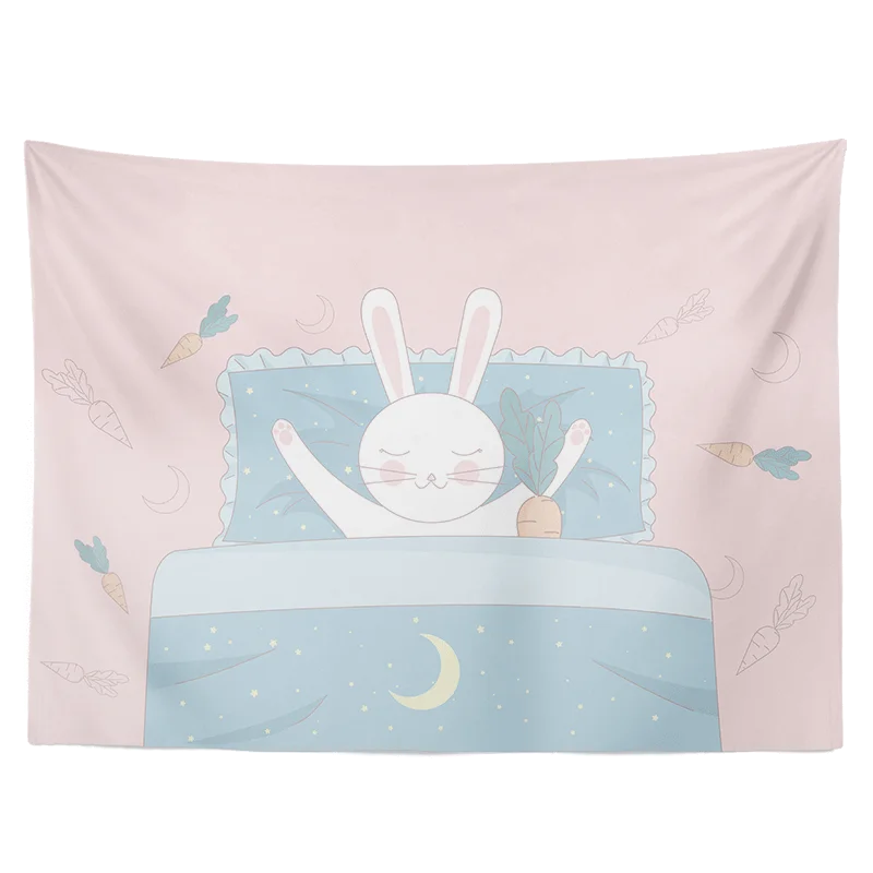 Милый гобелен с героями мультфильмов животных современный скандинавский