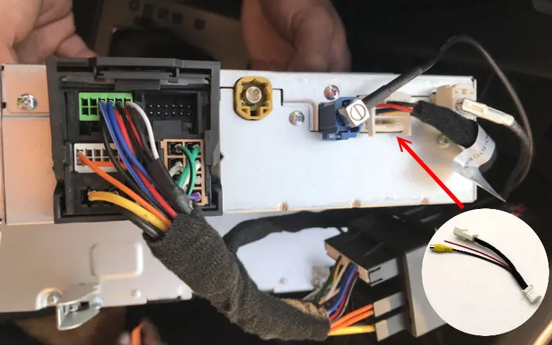 Adapter 1 Liislee камера заднего вида для Skoda Octavia Mk3 2012~ /подключение заводской экран Совместимость/парковочная камера - Название цвета: Adapter 1