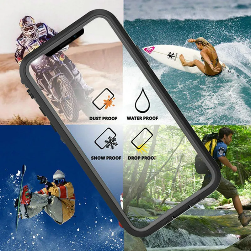 Водонепроницаемый Чехол IP68 для телефона iPhone 12 13 Pro Max подводный прозрачный