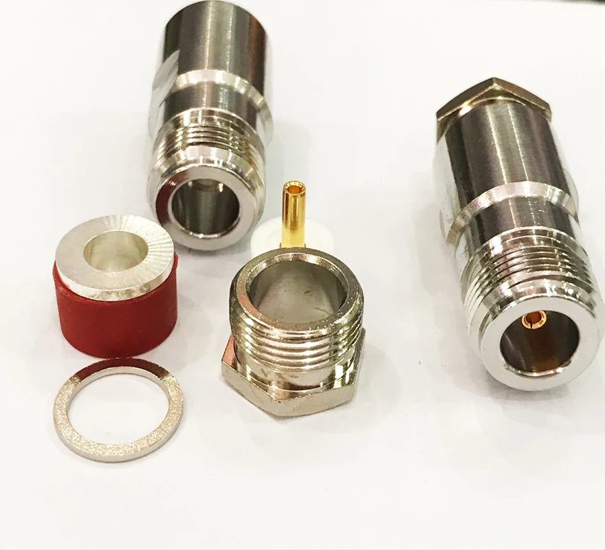 10 шт. гнездовой зажим для коаксиального кабеля RF Coax RG5 RG6 LMR300 5D-FB 50-5 разъем |
