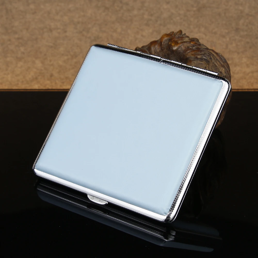 Новинка синяя сигарета чехол для 20 сигарет с открытым закрытием курения