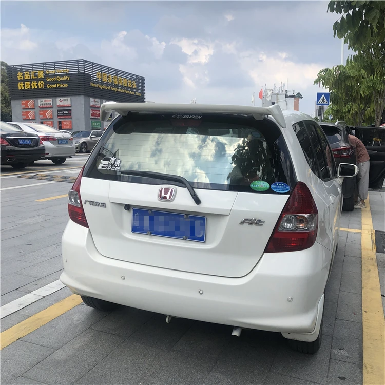 Спойлер для Fit 2004-2007 Honda Jazz спойлер WYK ABS пластик Материал заднее крыло автомобиля