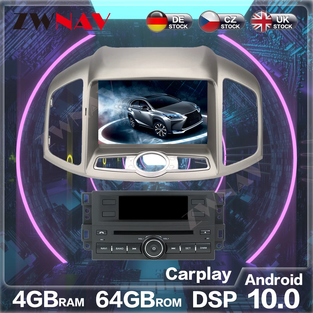 Автомагнитола для Chevrolet Captiva Epica 4 Гб + 64 ГБ Android 10 0 GPS навигация мультимедийный