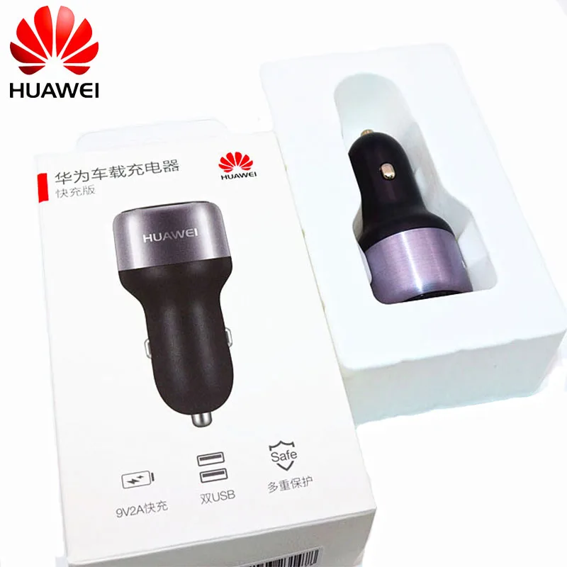 

For Huawei Supercharge Car Charger Metal FCP Fast Charge for Huawei P30 P20 P10 P9 Plus Mate 30 20 10 9 8 Pro Lite Honor V20 V10