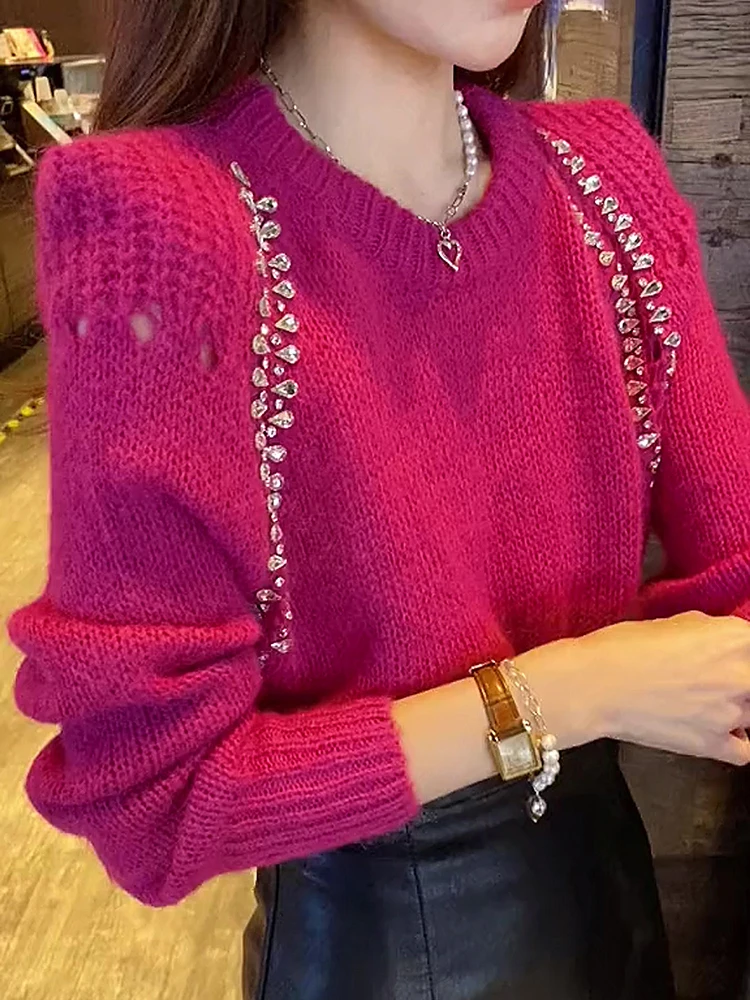 

2022 Women Autumn Winter New O-neck Knitted Pullover Tops Female Long Sleeve Sweater Tops Ladies Loose Solid Color Jumpers Z54