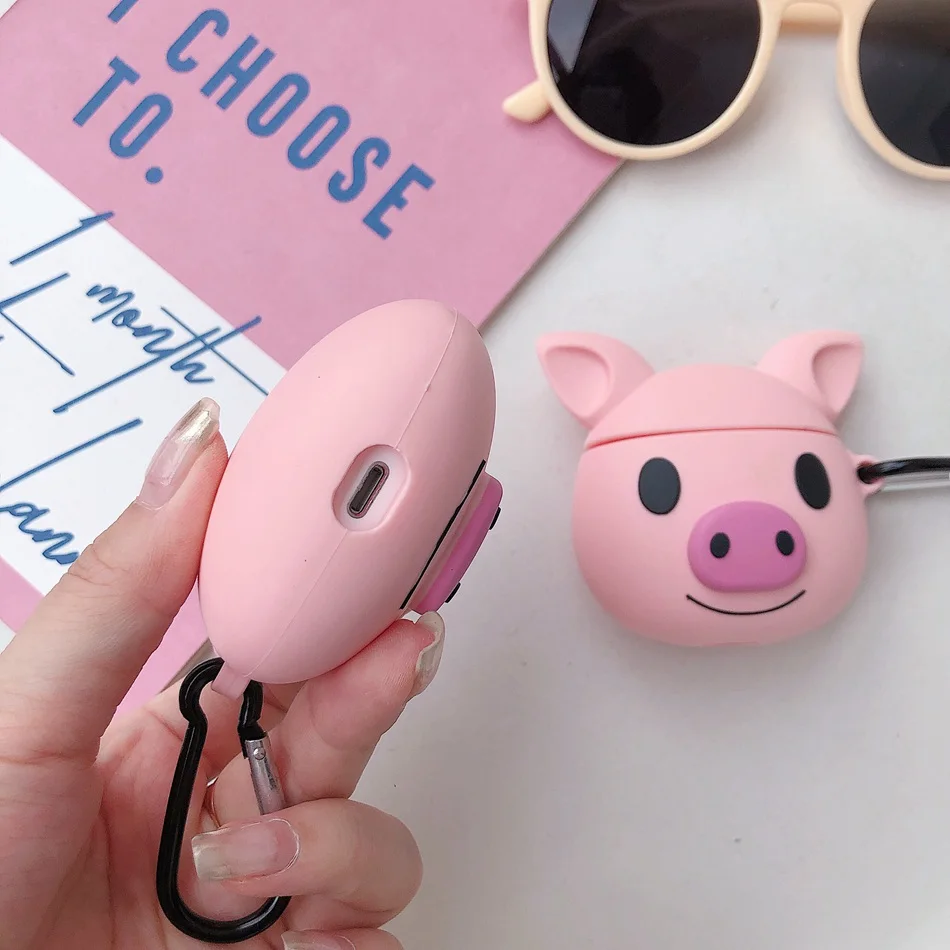 Чехол для Honor Fly pods Pro, силиконовый чехол для наушников с милым мультипликационным принтом эльфа и свиньи, чехол для huawei FreeBuds 2 Pro Honor Flypods, чехол