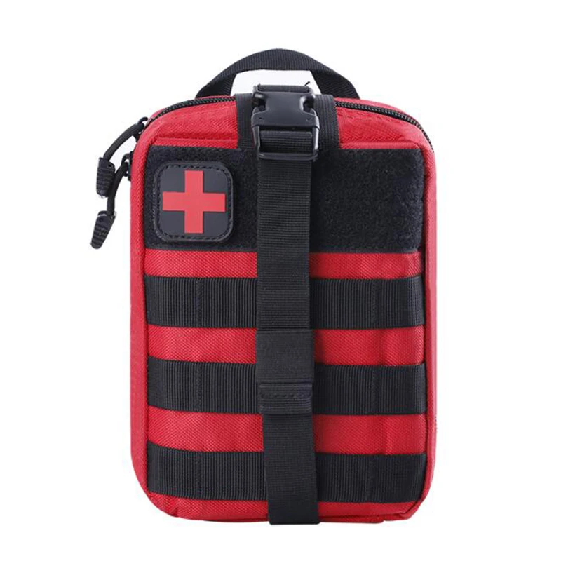 Black Red PVC Rubber Swiss Cross Fingerboard Medical Rescue Nursing Staff Tactical Soldier Backpack Hat Fight Badge image 4
