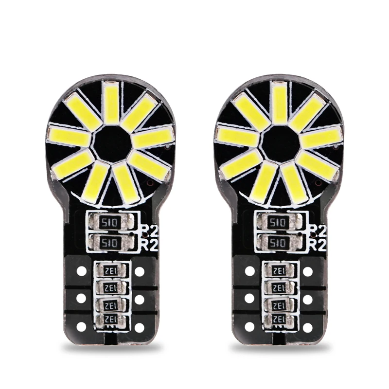 FISHBERG 2 шт. Canbus T10 светодиодный W5W Автомобильный светильник для авто лампы 4014 SMD 12 В