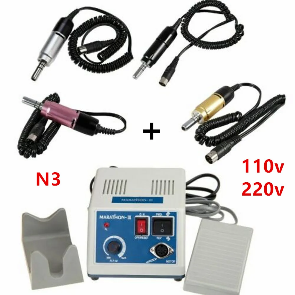 Аппарат для стоматологической лаборатории Marathon Electric 110 220 В/полировщик с