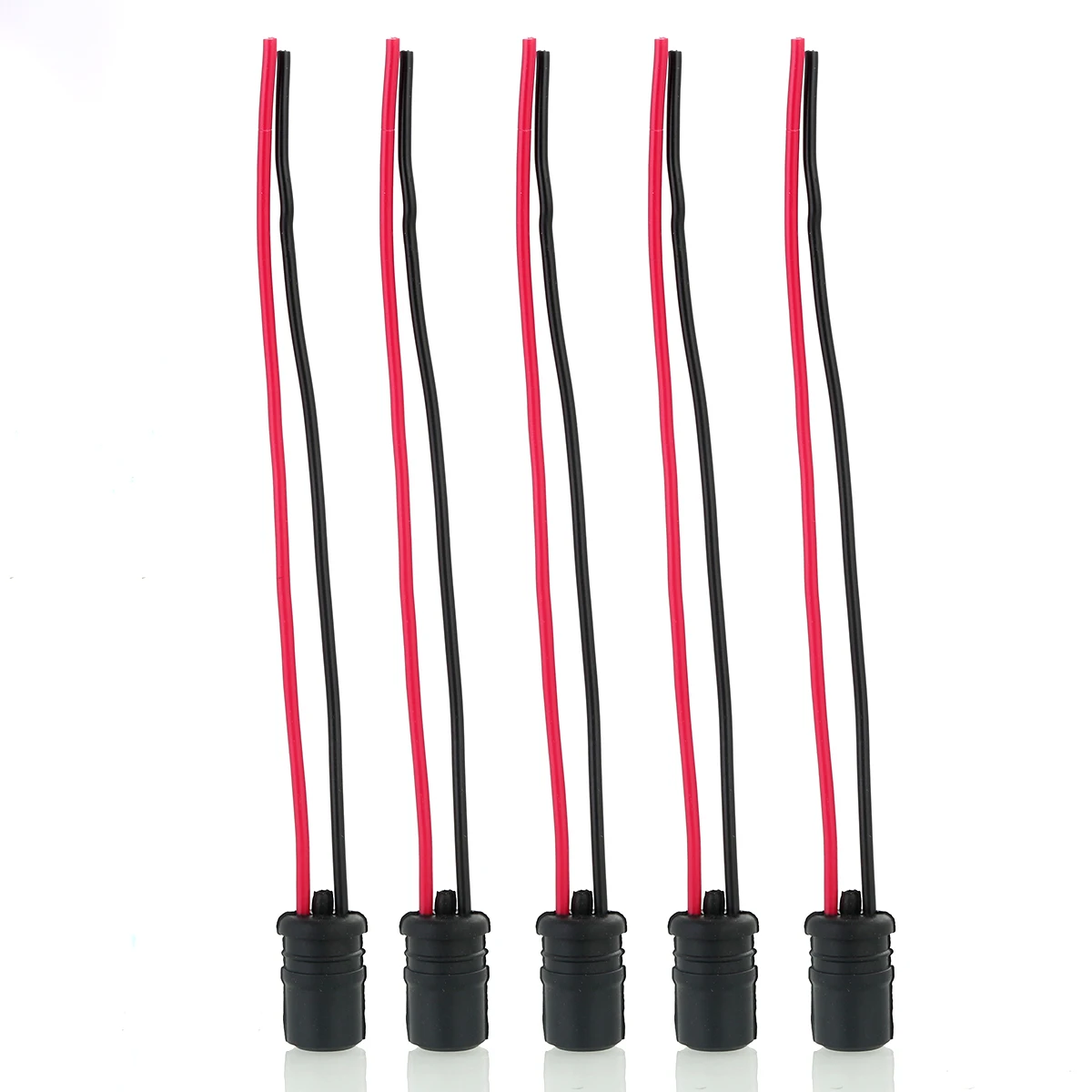 

New 5pcs Socket T10 W5W Rubber Light Bulb Socket Lamp Holder Connector Round Sockets For Car Auto Dropshipping
