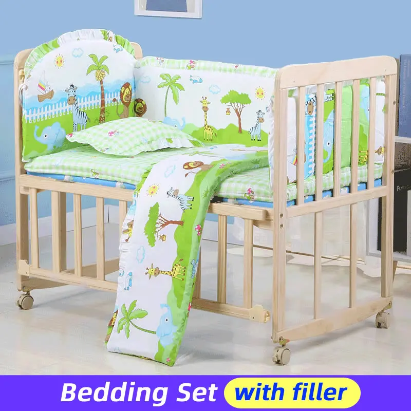 Комплект детского постельного белья 5 шт./компл. 120x60 см|cot set|baby cot setbaby bedding set |
